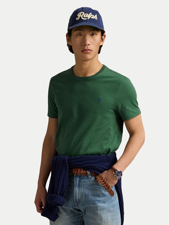 

Футболка облегающего кроя на заказ 710671438425 Polo Ralph Lauren, зеленый