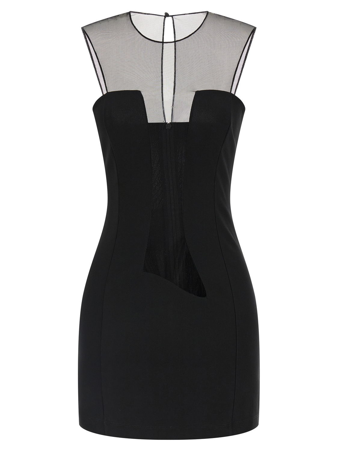 

Платье с вставками из тюля Nensi Dojaka, черный