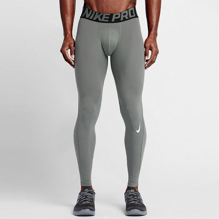 Спортивные брюки Nike Pro Warm Dri-FIT Compression Tights 725039-065, серый — фото 2