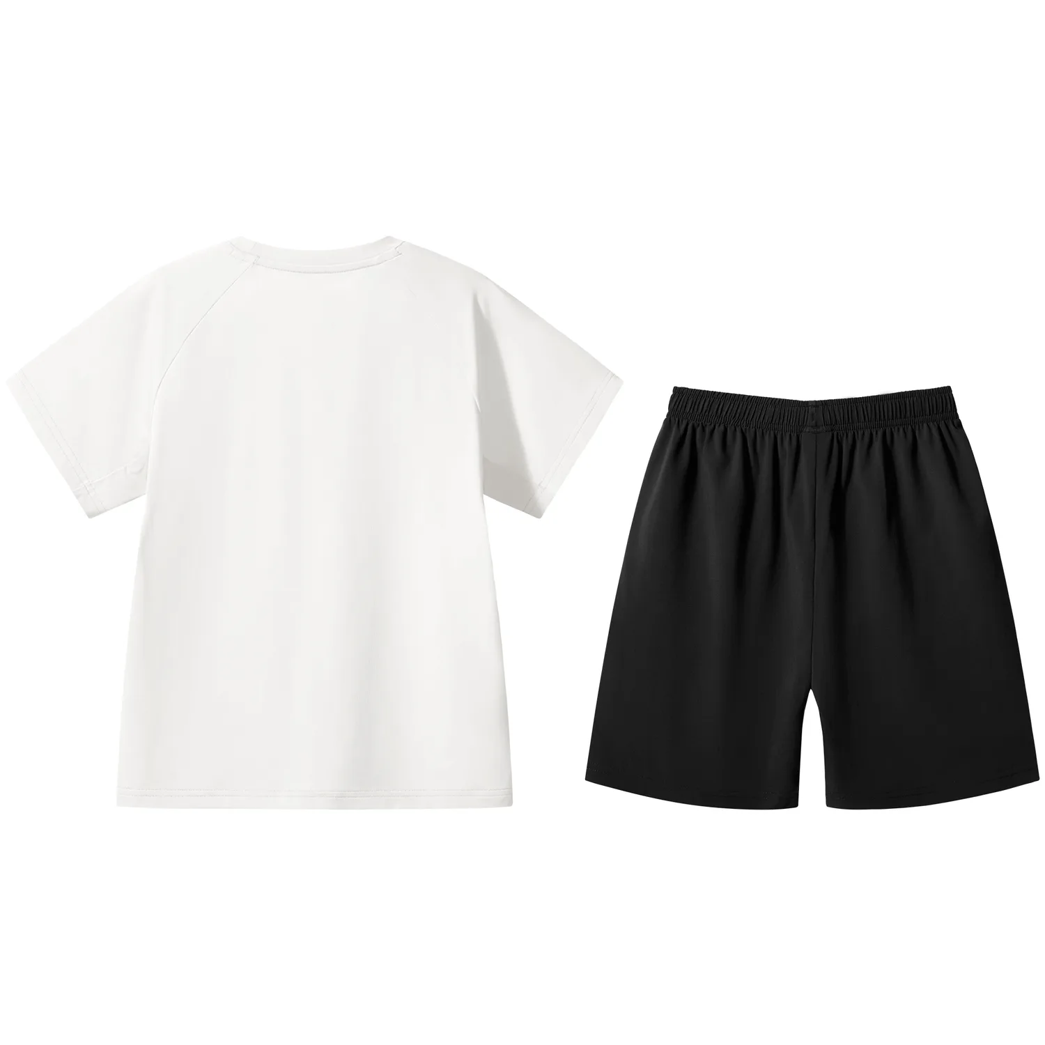 CAMEL Комплект спортивной одежды casual SS25 Infinite White топ + Phantom Black низ детский — фото 3