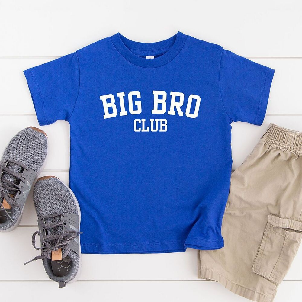 Футболка с короткими рукавами и рисунком Big Bro Club для малышей The Juniper Shop, желтый — фото 2