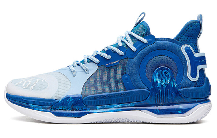 

Баскетбольные кроссовки AG 1 Basketball Shoes Men Mid-Top Blue/White 361°