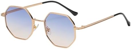 

Солнцезащитные очки в стиле ретро 2027 года для мужчин/женщин, маленькая оправа, многоугольные солнцезащитные очки, винтажные металлические солнцезащитные очки MTZJH, 2