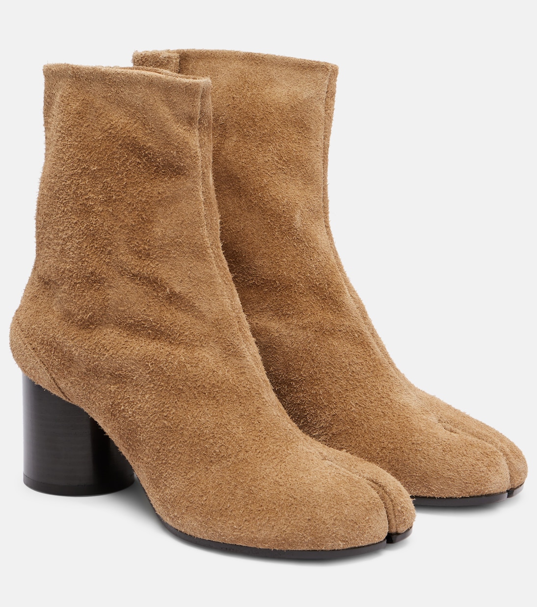 Замшевые ботильоны Tabi 60 Maison Margiela, Corn Brown