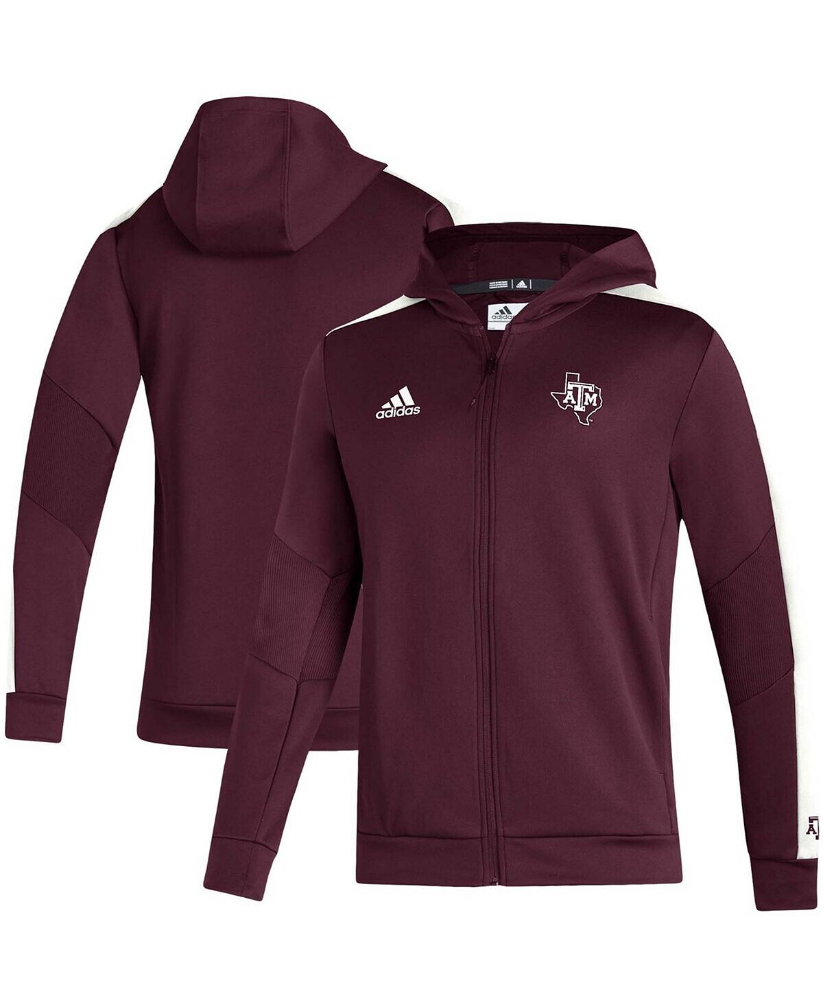 

Мужская темно-бордовая толстовка с молнией во всю длину Texas AM Aggies 2021 Sideline Aeroready adidas, Красный, Мужская темно-бордовая толстовка с молнией во всю длину Texas AM Aggies 2021 Sideline Aeroready adidas