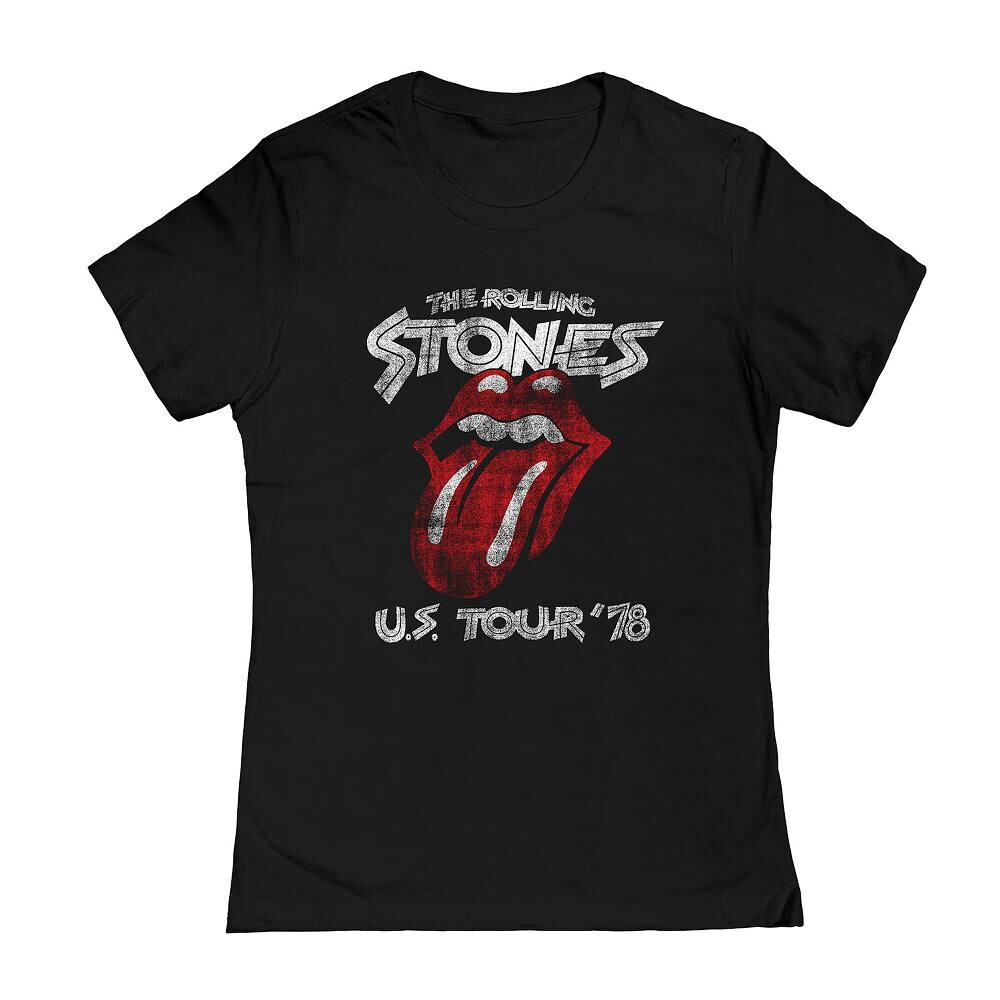 

Детская футболка с рисунком Rolling Stones US Tour 78 Licensed Character, черный
