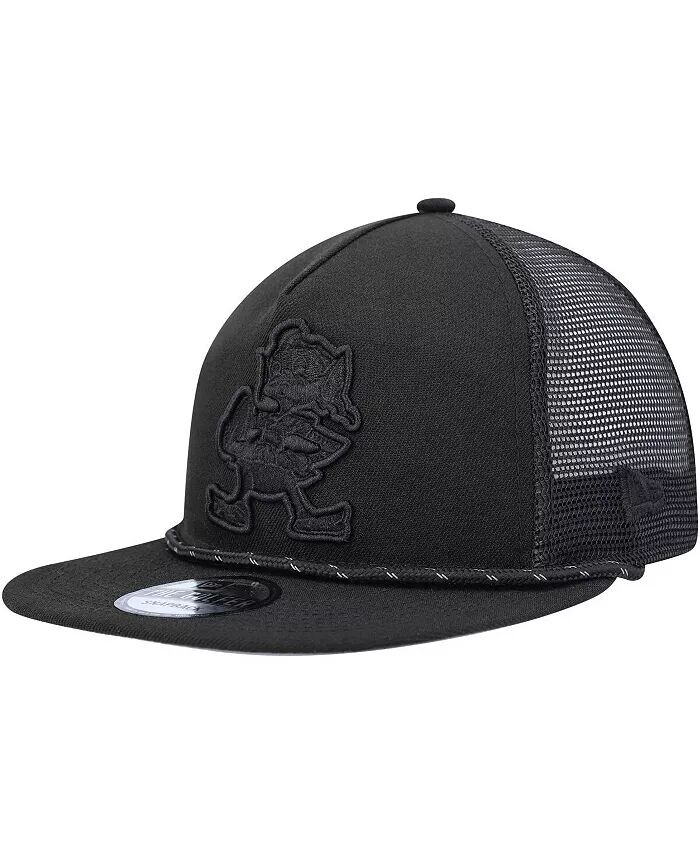 

Мужская черная кепка Cleveland Browns Illumination Golfer Snapback Trucker New Era