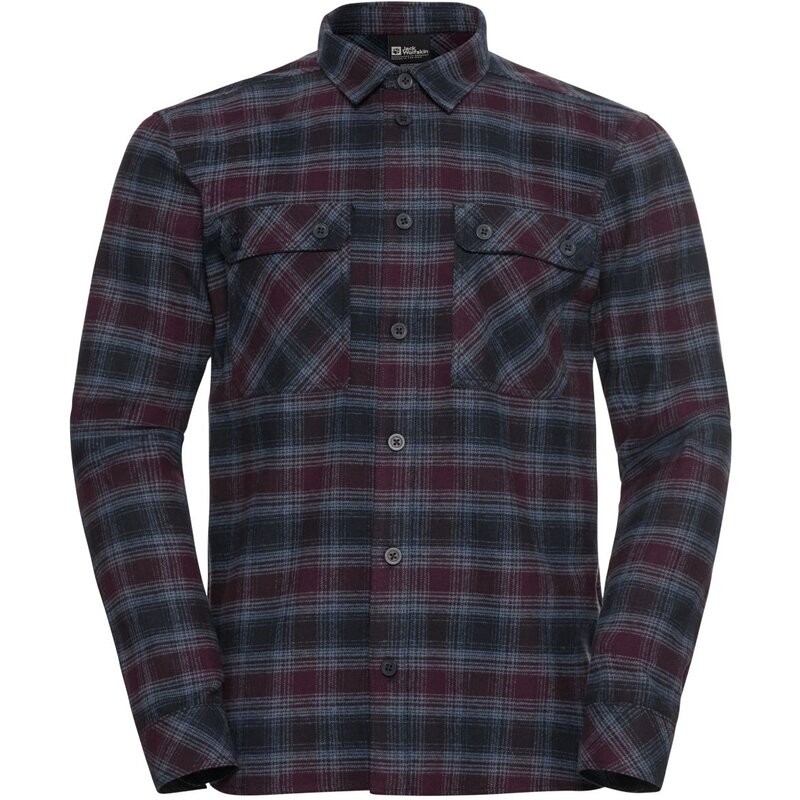 

Shirt baja flannel shirt m Jack Wolfskin, синий