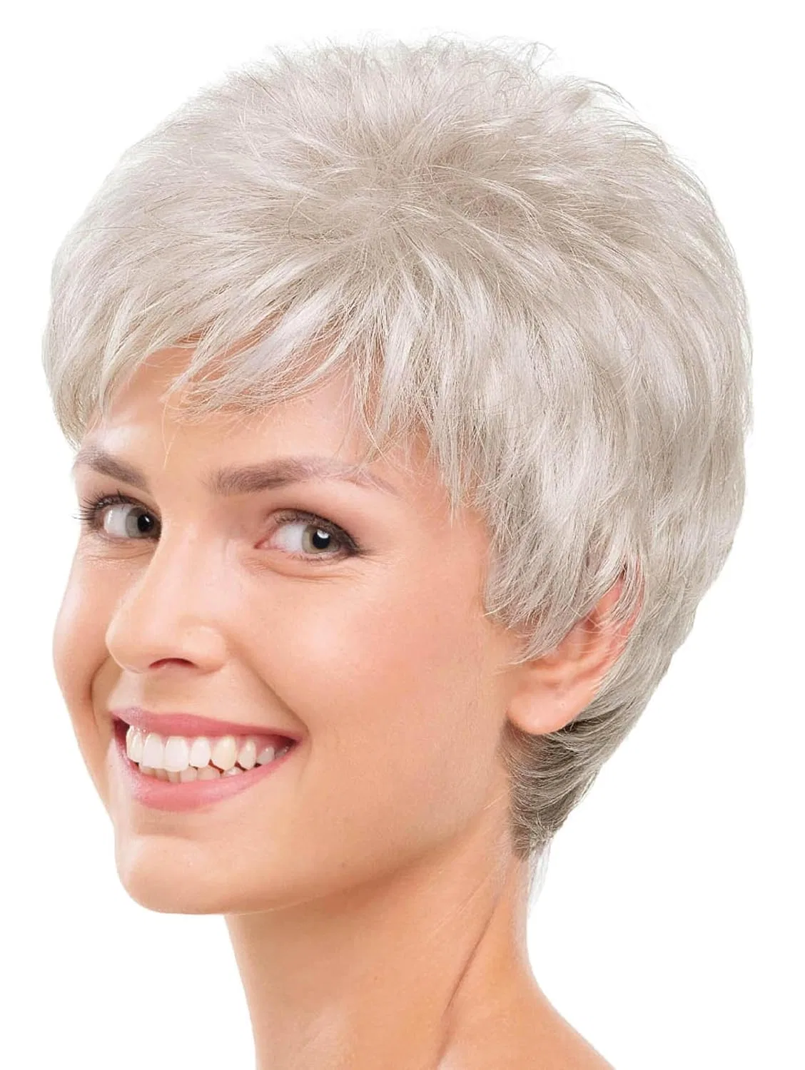 Парик «Sandy» из высококачественных синтетических волос от Lofty Lofty, Natural White, Dark Neck — фото 2