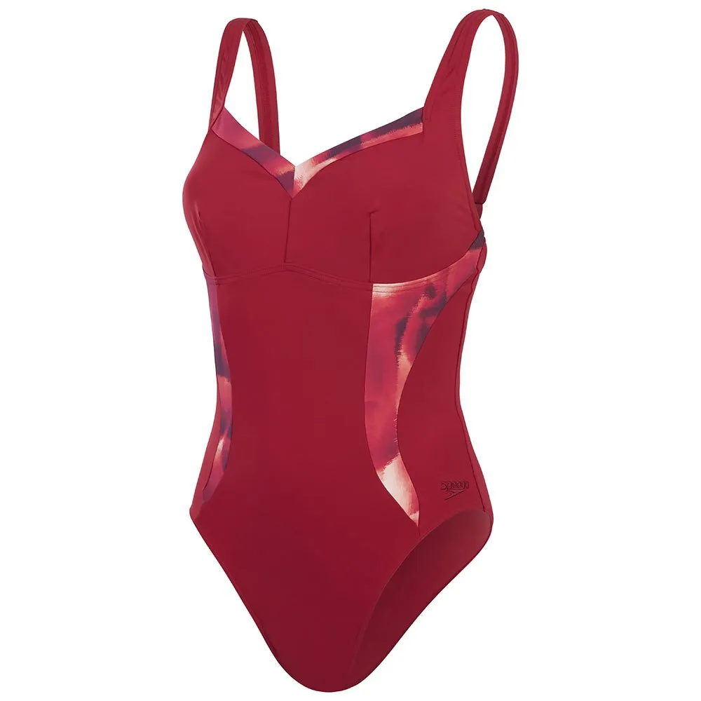 

Купальник Speedo Shaping Printed LunaElustre, красный