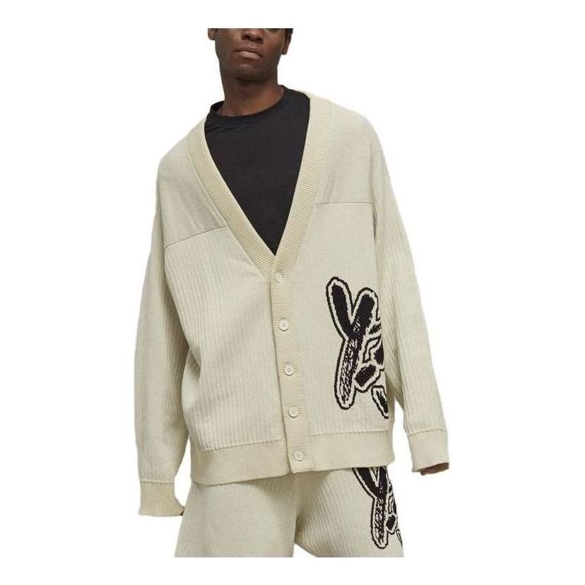 

Кардиган adidas Y-3 Logo Knit Cardigan 'Off White' IA3110, белый