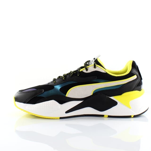 Черные мужские кроссовки на шнуровке Rs X3 x emoji 374819 01 Puma, черный — фото 3