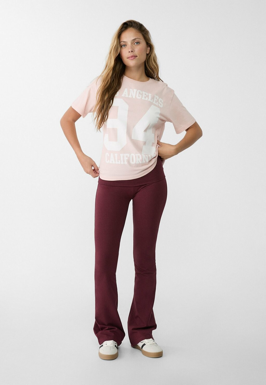 

Брюки Leggings Stradivarius, Бордо