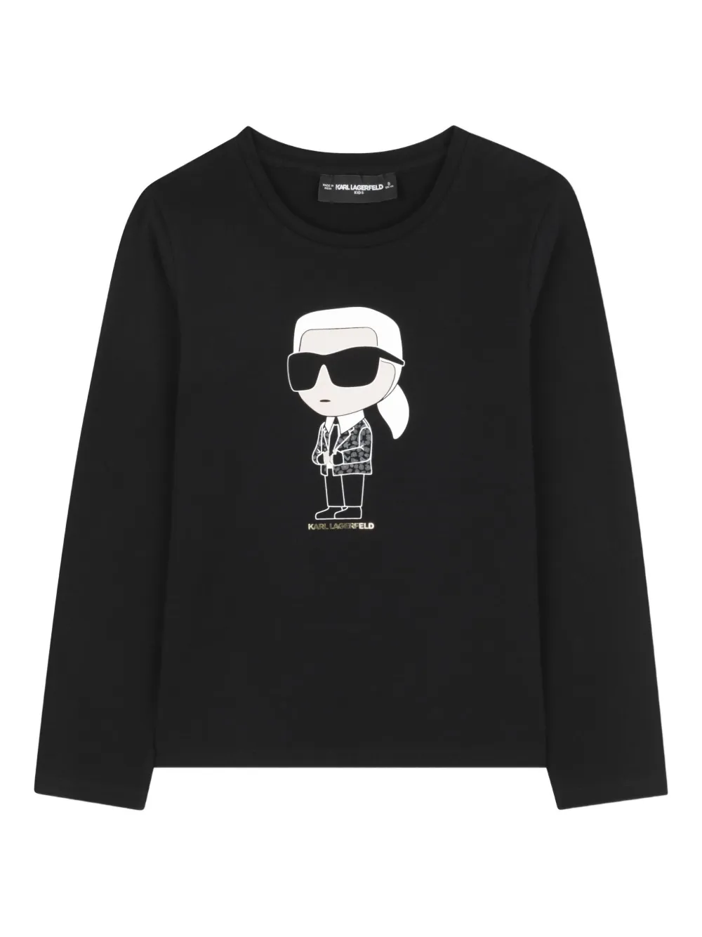 

Футболка Ikon с длинными рукавами KARL LAGERFELD KIDS, черный