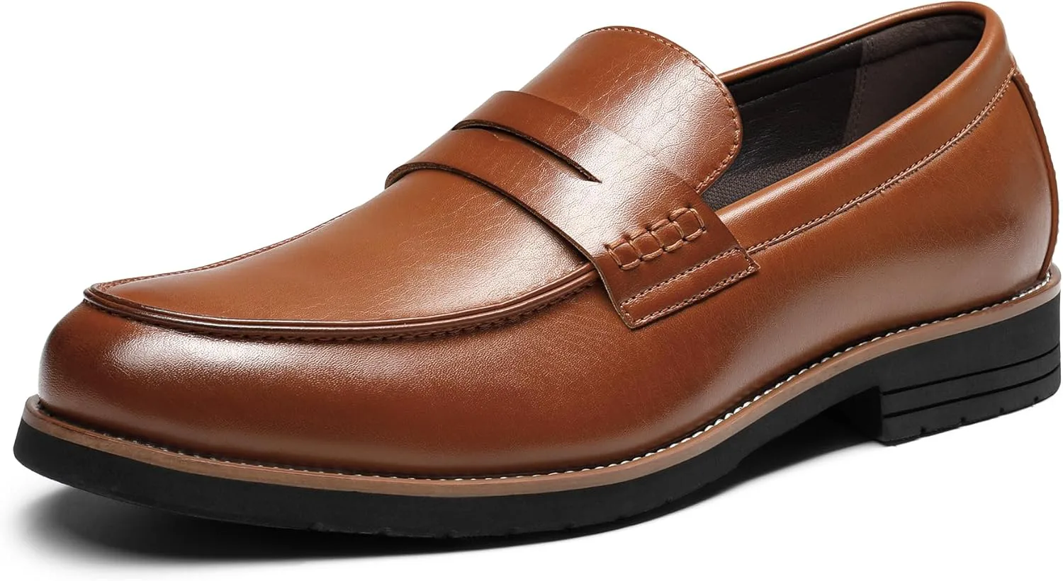 

Мужские деловые слипоны-пенни лоферы Bruno Marc, коричневый