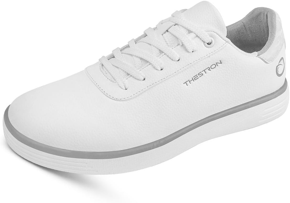 

Повседневные гольф-кроссовки, профессиональные водонепроницаемые гольф-кроссовки без шипов для мужчин для прогулок на улице Omcam, белый