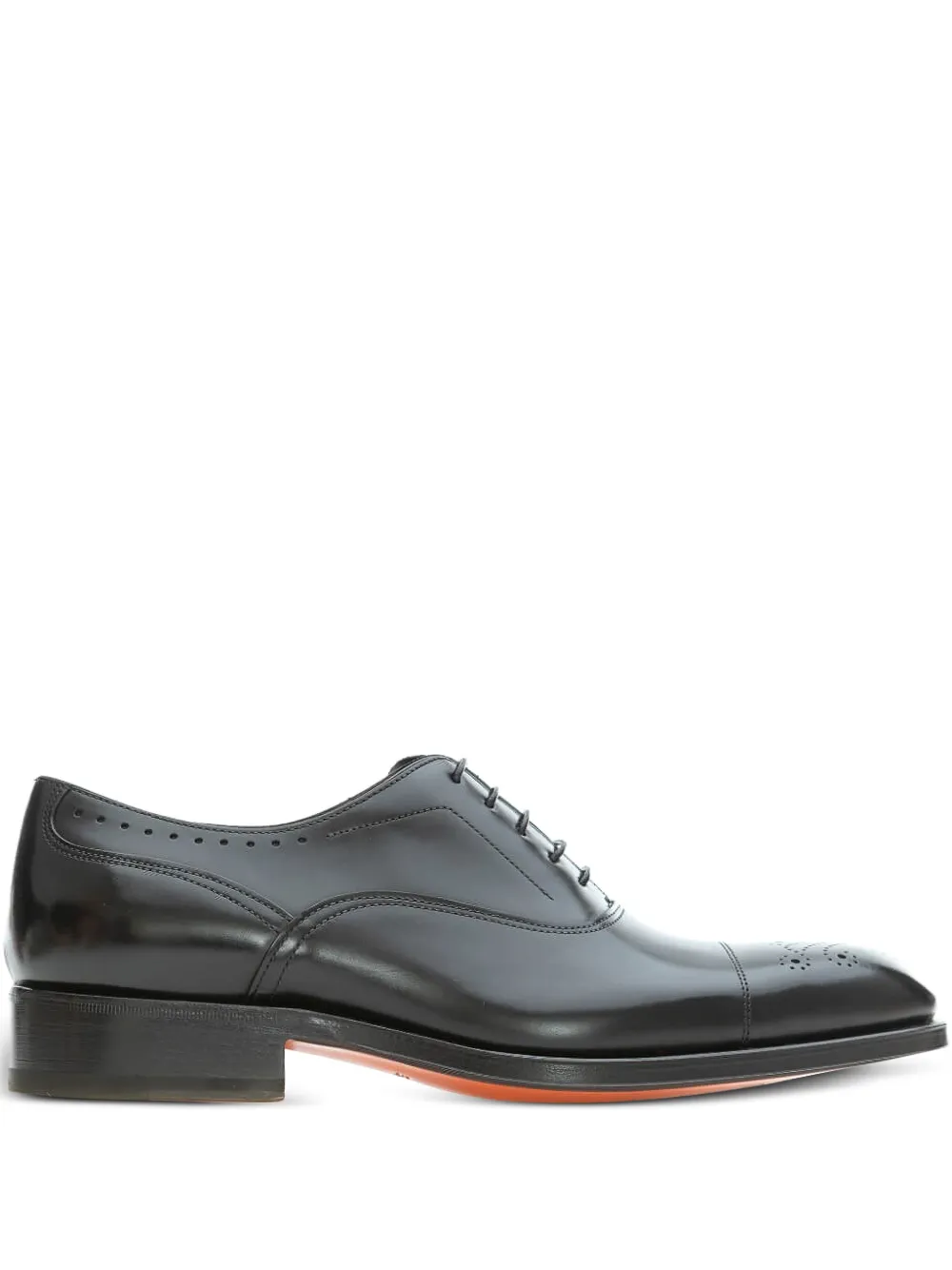 

Оксфорды с перфорацией Santoni, черный