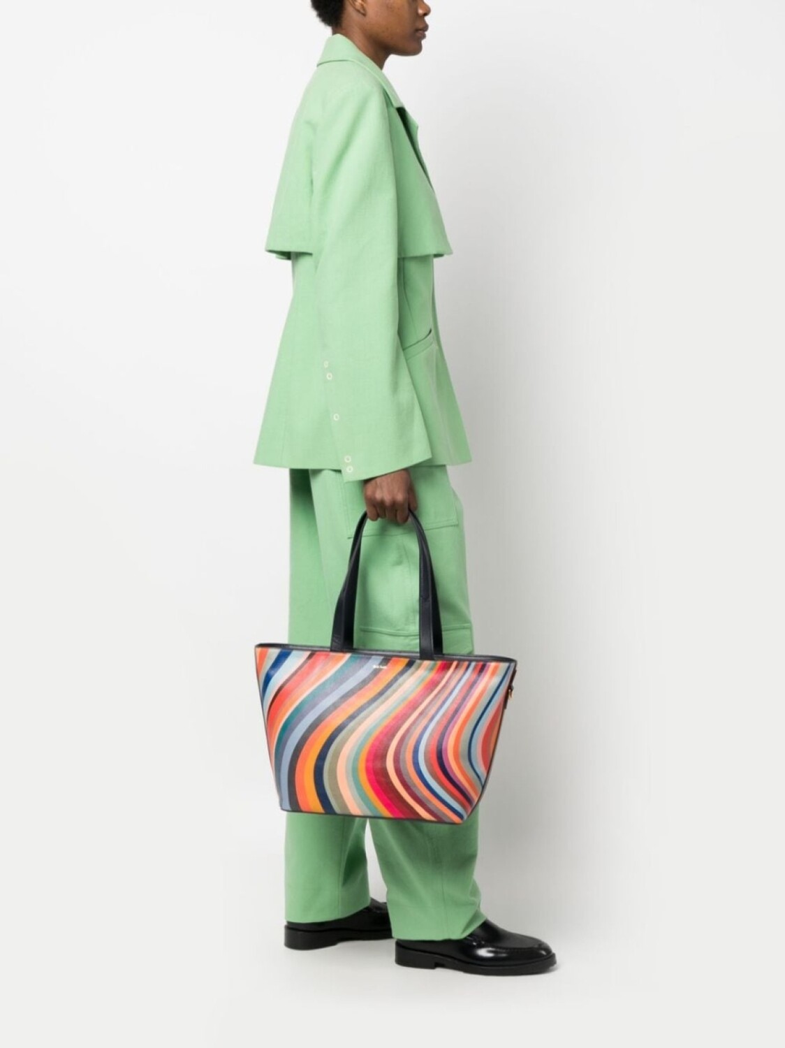 

Сумка-тоут с принтом Paul Smith, синий