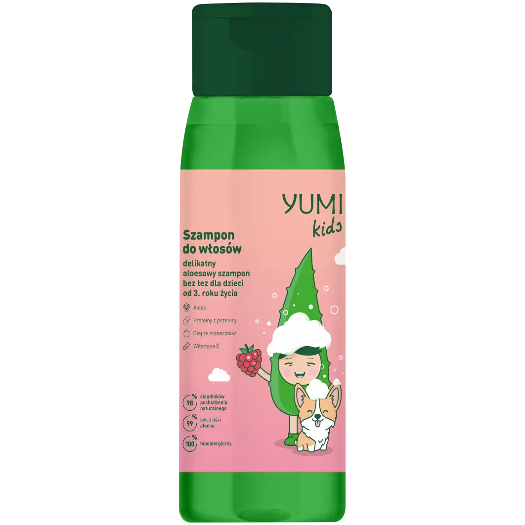 

Шампунь для волос малиновый детский Yumi Kids, 300 мл