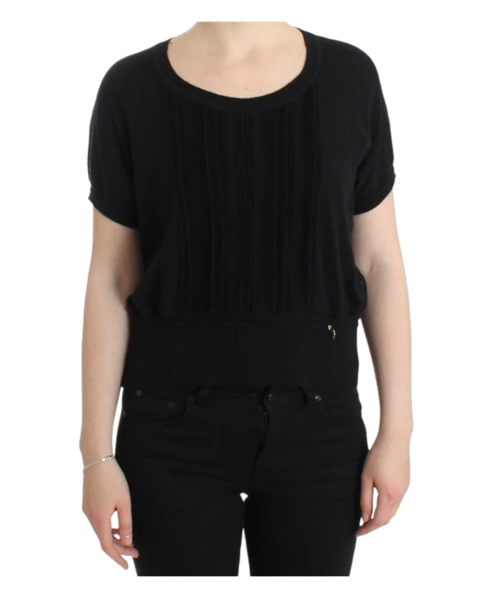 

Свитер с коротким рукавом Roberto Cavalli, черный