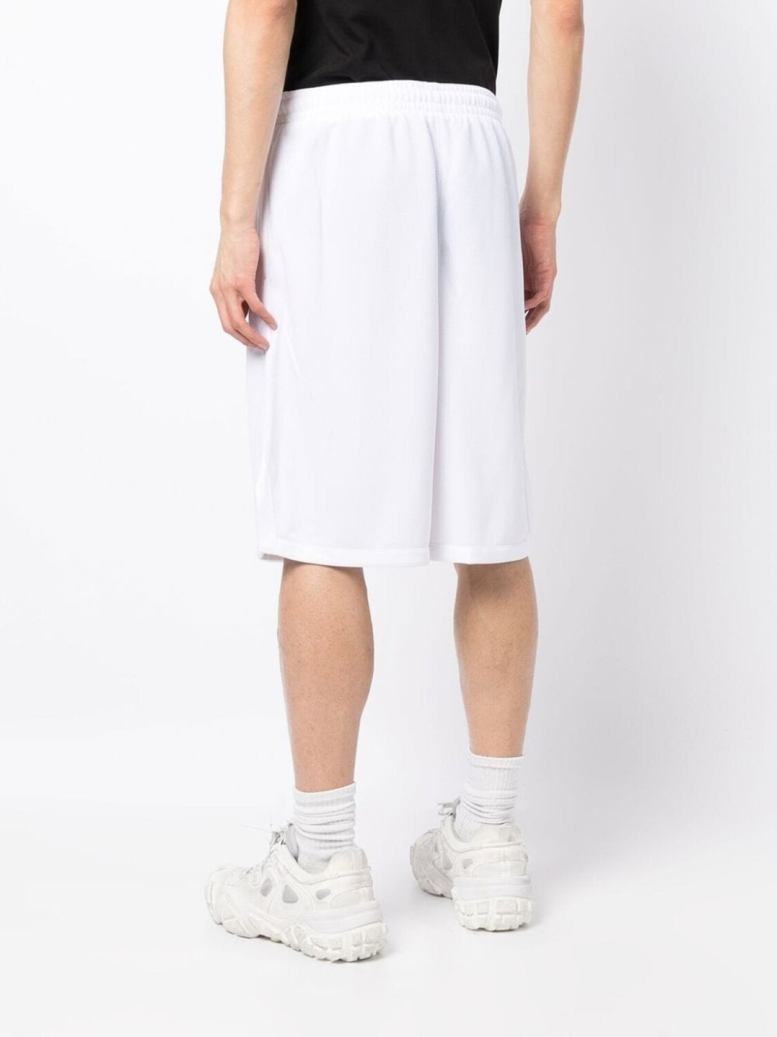 Off-White сетчатые шорты Wave Outl Diagonal, белый — фото 4