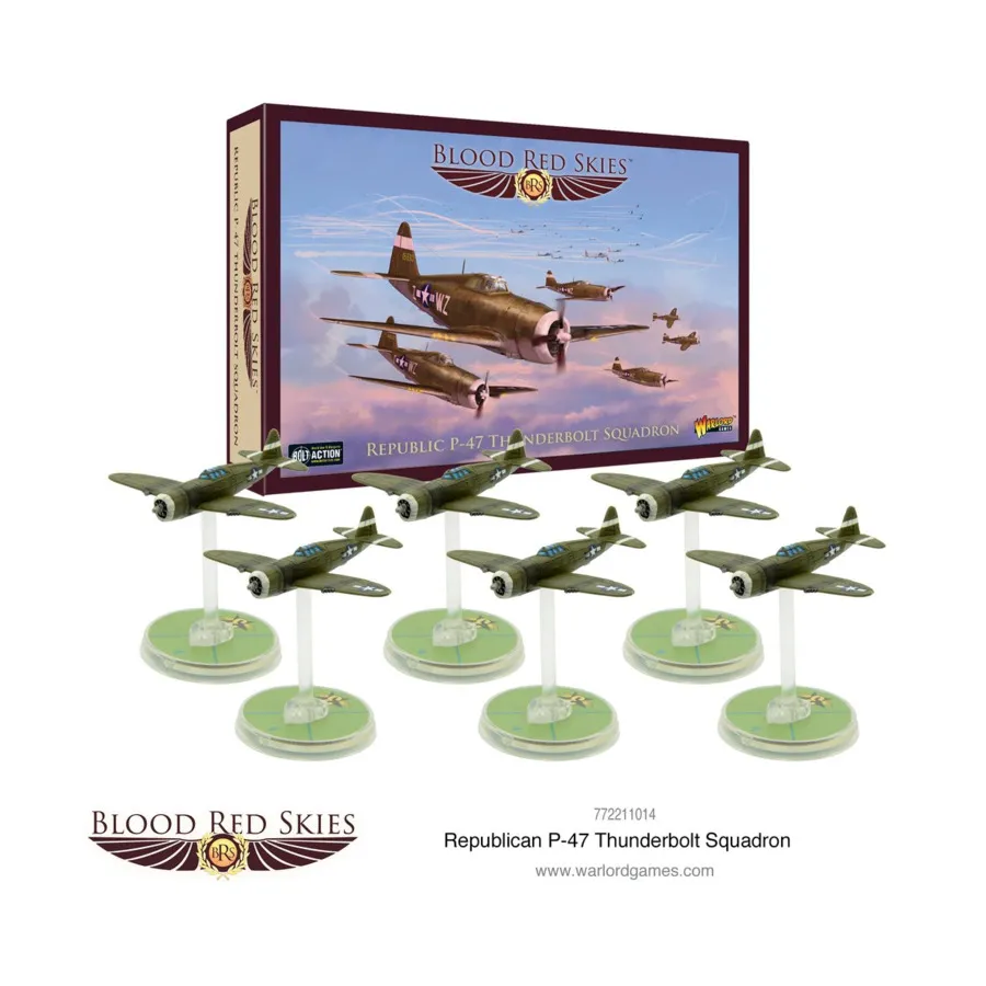 

Республиканская эскадрилья P-47 Thunderbolt, Blood Red Skies - United States (1:200)