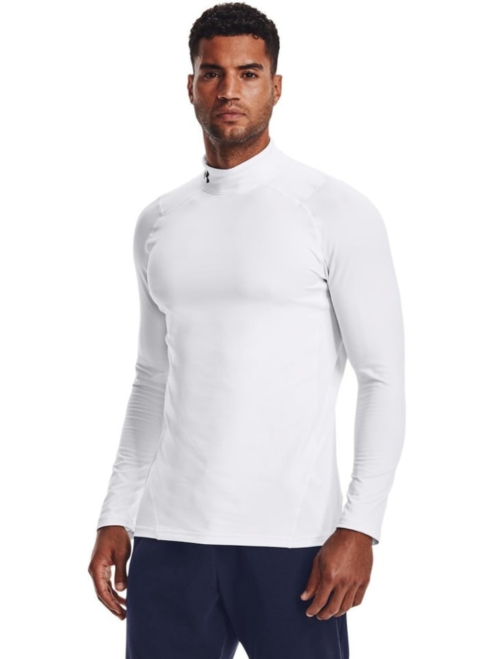 

Лонгслив ColdGear Fitted Mock Under Armour, белый