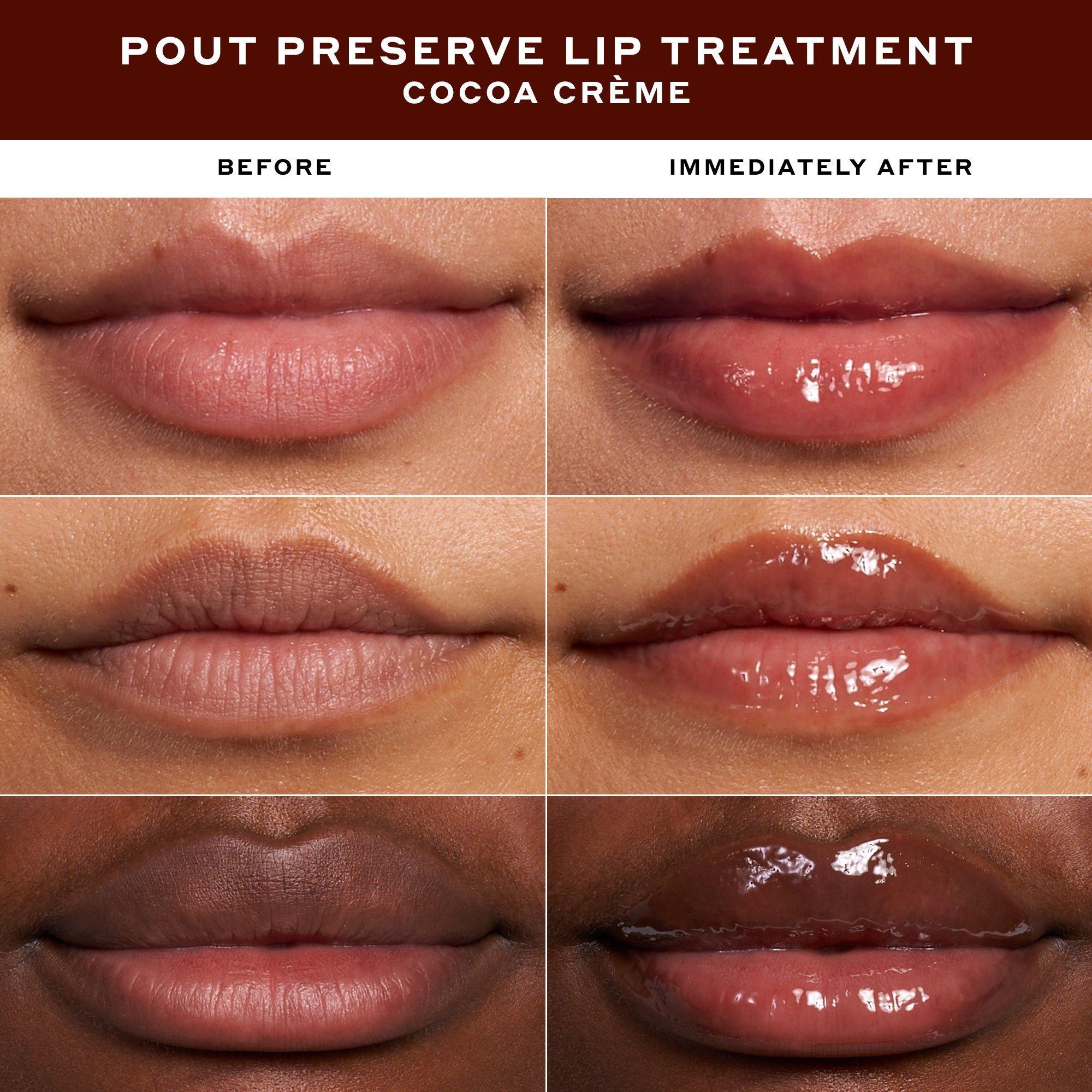 Увлажняющий пептидный бальзам для губ OLEHENRIKSEN Pout Preserve, Cocoa Crème, 12 мл — фото 2