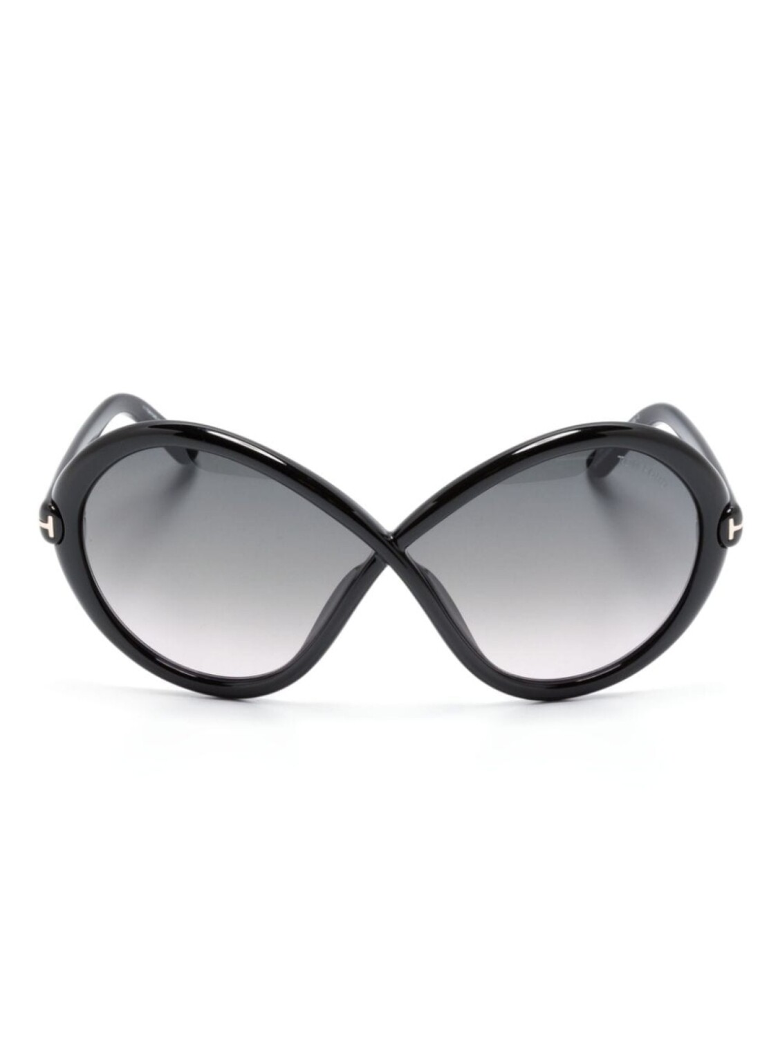 

TOM FORD Eyewear солнцезащитные очки Jada в массивной оправе, черный