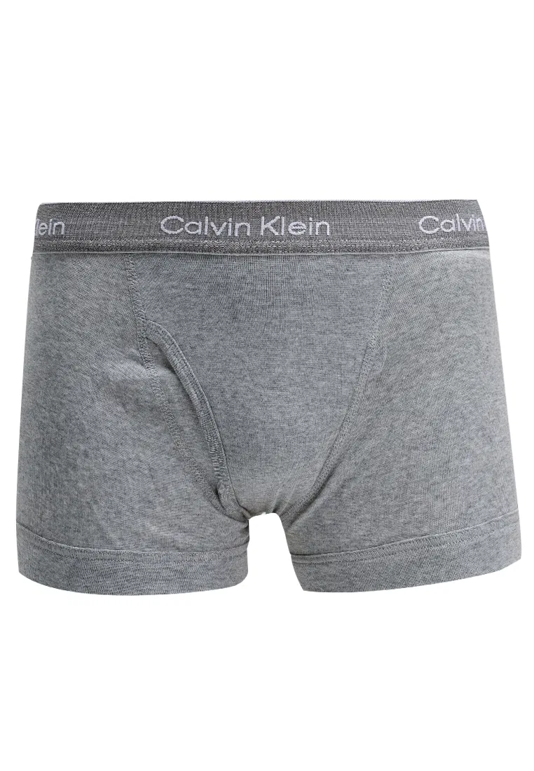 Трусы, 3 шт., Calvin Klein, хлопок, белый/черный/серый — фото 2