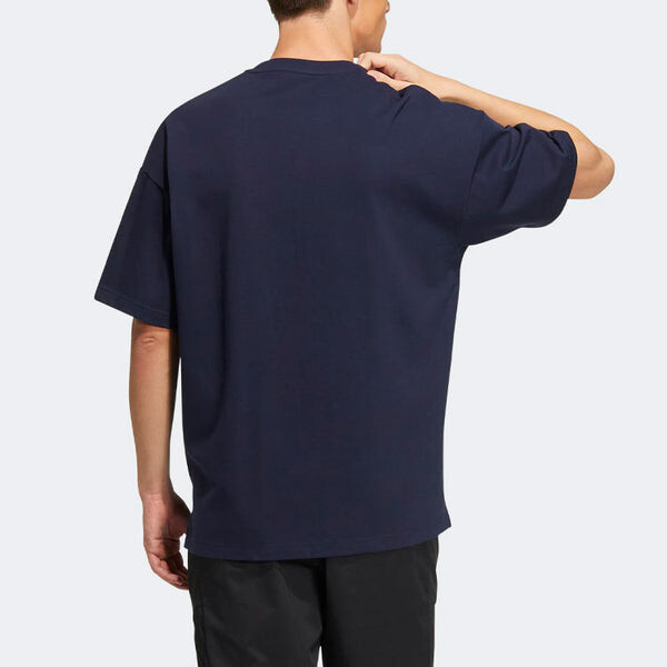 Футболка Adidas Short Sleeve Tee 'Navy', синий — фото 3