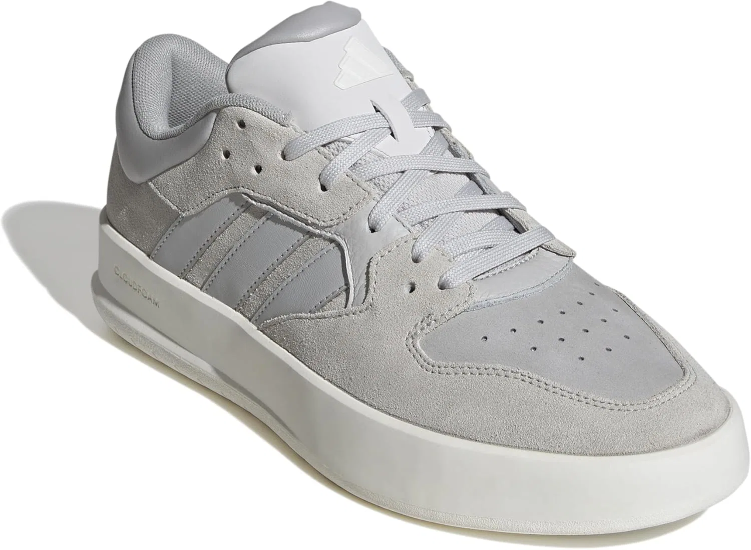 Кроссовки теннисные Adidas, цвет Grey/Grey/Off White — фото 4
