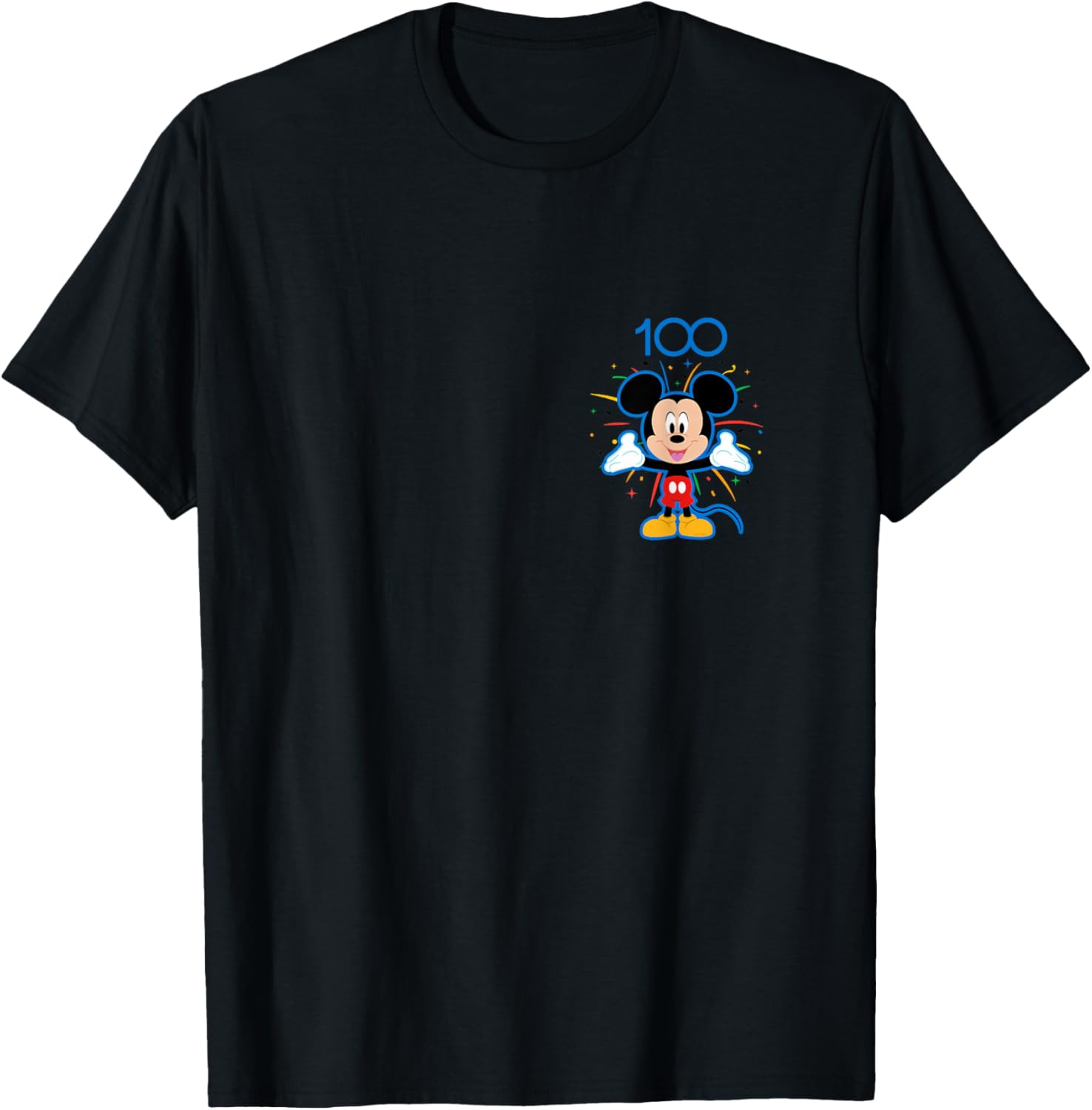 

Футболка Disney 100th Anniversary Mickey Mouse Fireworks Display D100, черная