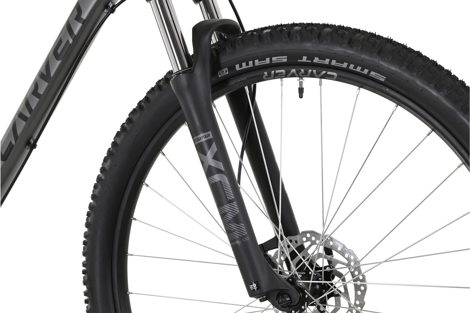Горный велосипед Carver Strict 130 - 27,5 дюймов - Diamant - 2024, цвет Grau|anthracite/black/neon yellow — фото 4