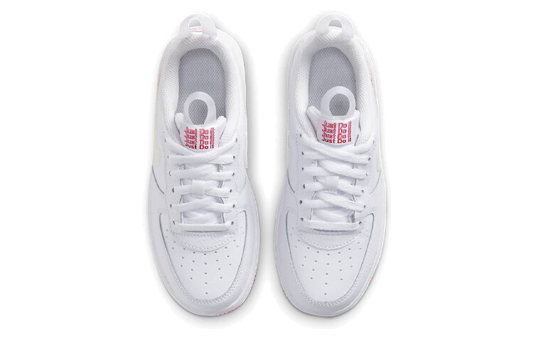 Кроссовки для скейтбординга Air Force 1 Kids PS Low-top белые/красные Nike — фото 4