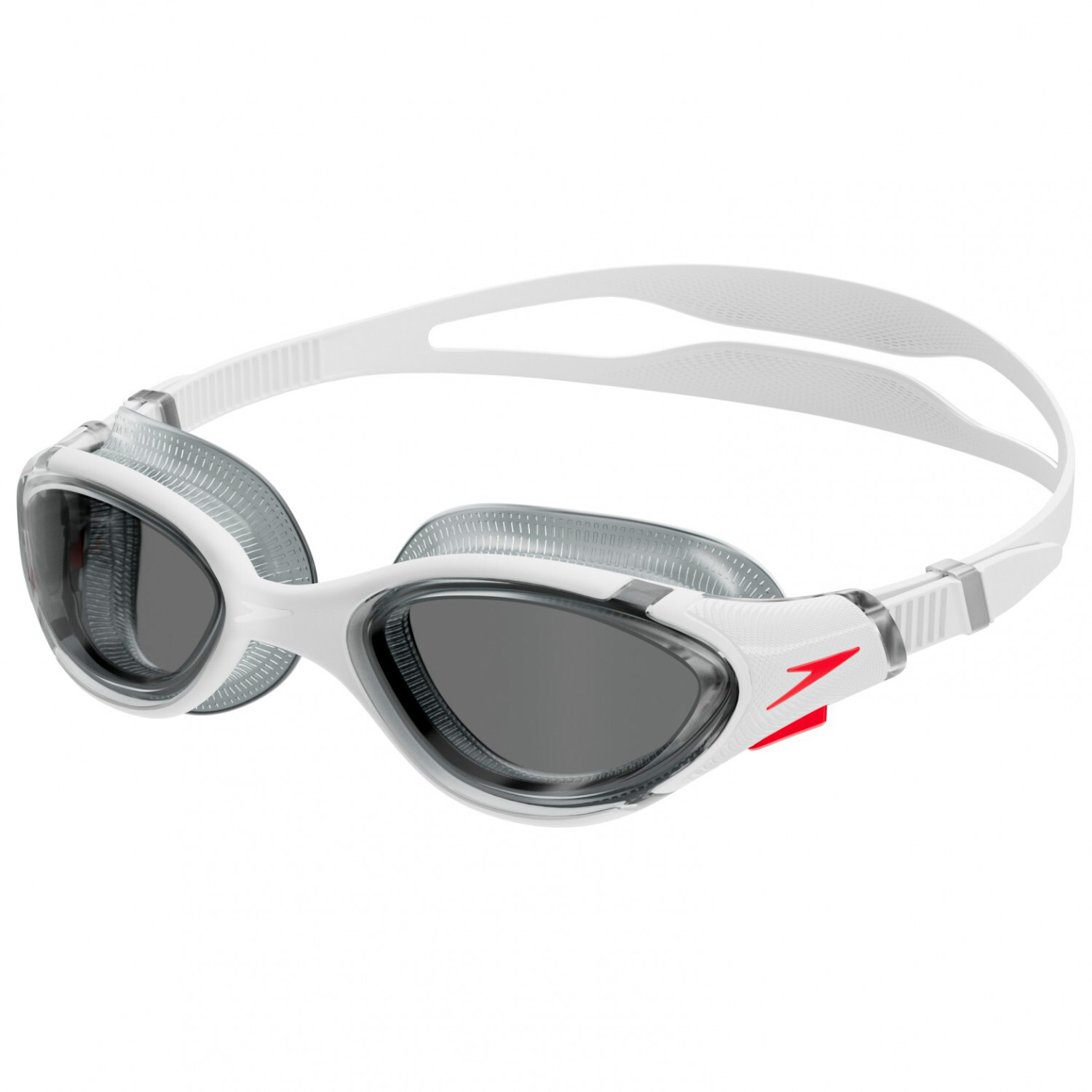 

Очки для плавания Speedo Biofuse 2.0, цвет White/Red/Light Smoke