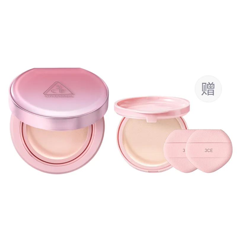 3CE Дверная подушка Air Cushion для стойкого маскирования без эффекта маски, [Replacement Core Included]#P01 Pink Undertone White
