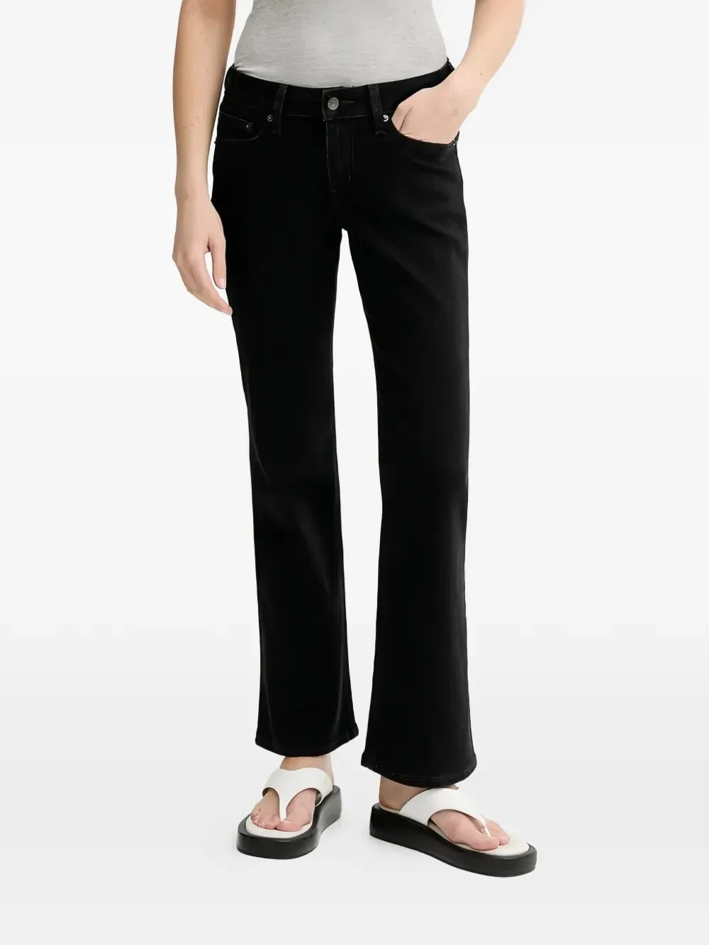 Джинсы клеш с низкой посадкой Superlow Levi's, черный