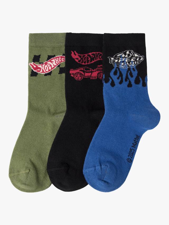 

Детские носки Hot Wheels Lindex, Pack of 3, Black/Multi