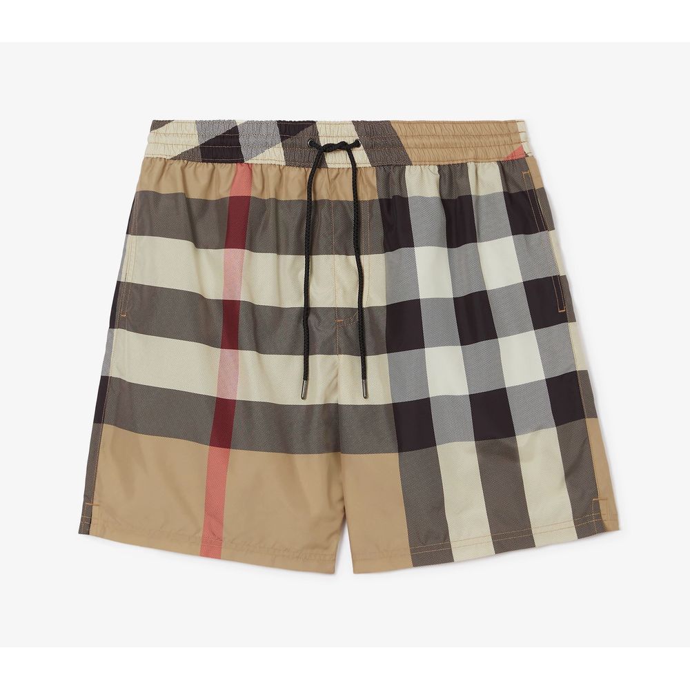 

Элегантные плавки в клетку Burberry, коричневый