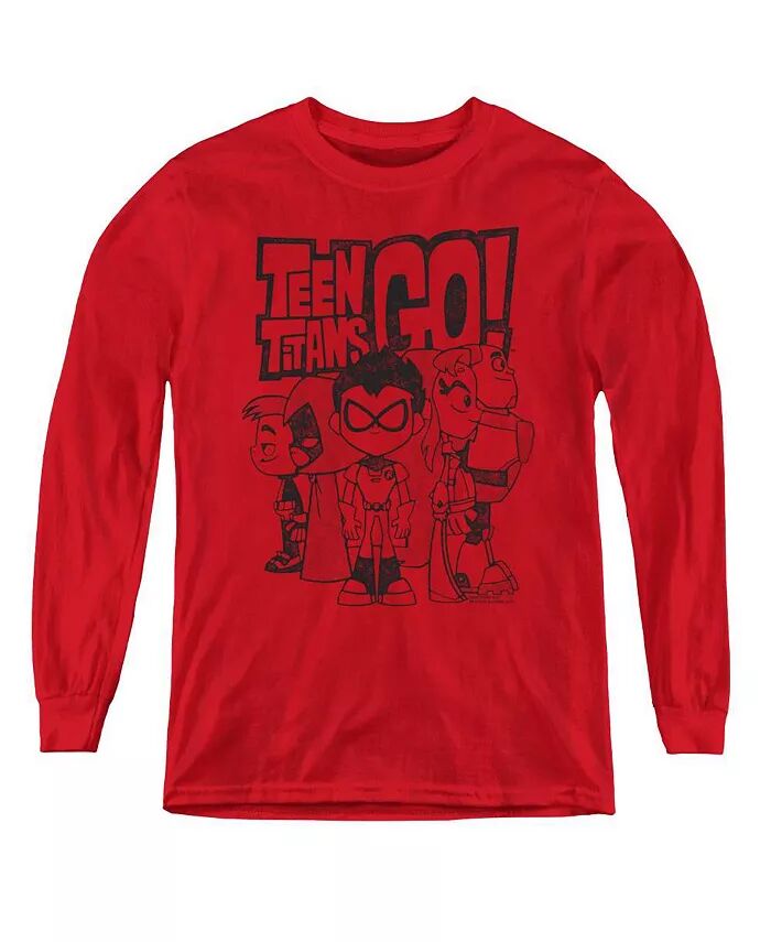 

Свитшот с длинным рукавом для юношей и молодежи Teen Titans Go