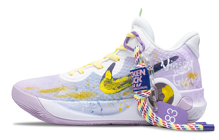 

Кроссовки Nike KD Trey 5 IX Vintage Basketball Shoes Unisex Mid-top Purple/blue/yellow, синий