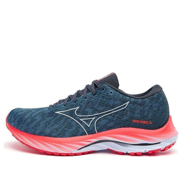 

Кроссовки wave rider 26 'navy teal bright orange' Mizuno, синий