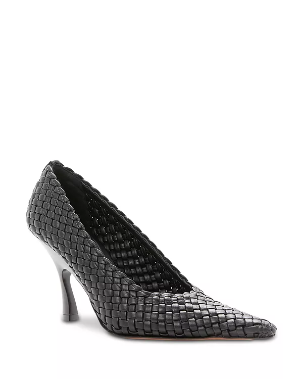 Женские плетеные туфли Эльза Stella Mccartney, черный