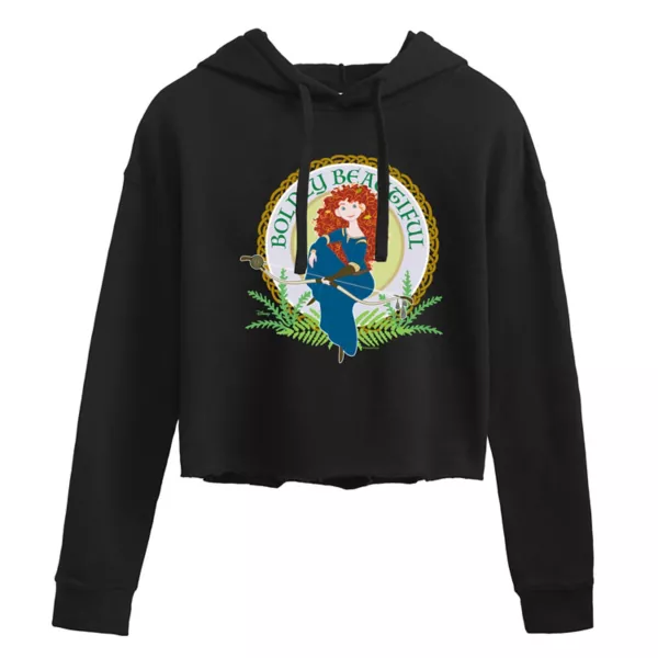 

Смелый укороченный худи Merida Juniors "Яркая красота" Disney, черный