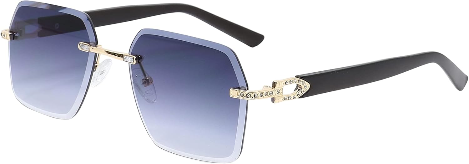 

Безупречные очки в стиле ретро, ​​деревянные баффы, винтажные солнцезащитные очки, украшенные стразами, для женщин и мужчин, модные хрустальные очки FLAWLESS EYEWEAR, Smoke