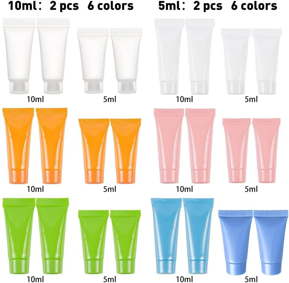 Набор из 24 пустых многоразовых мягких тюбиков BENECREAT Benecreat, 6 Colours — фото 2
