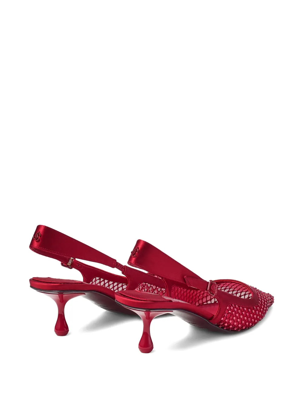 Туфли-лодочки Amel на каблуке 50 мм Jimmy Choo, красный — фото 3