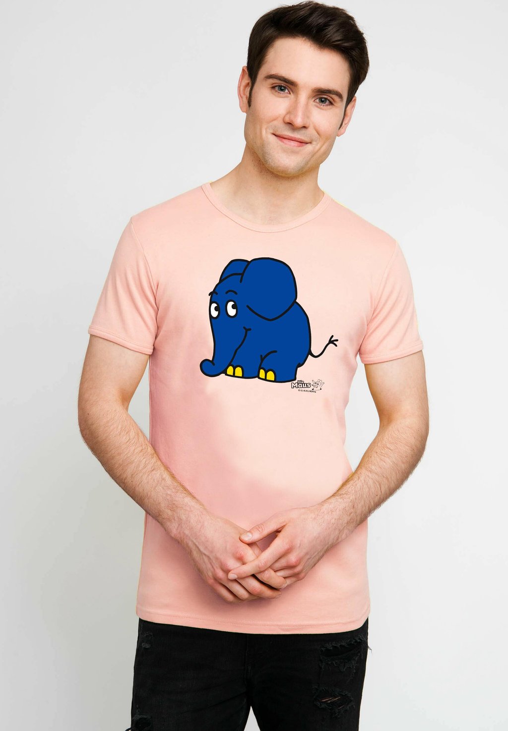 

Футболка с принтом SENDUNG MIT DER MAUS-ELEFANT LOGOSHIRT, светло-розовый