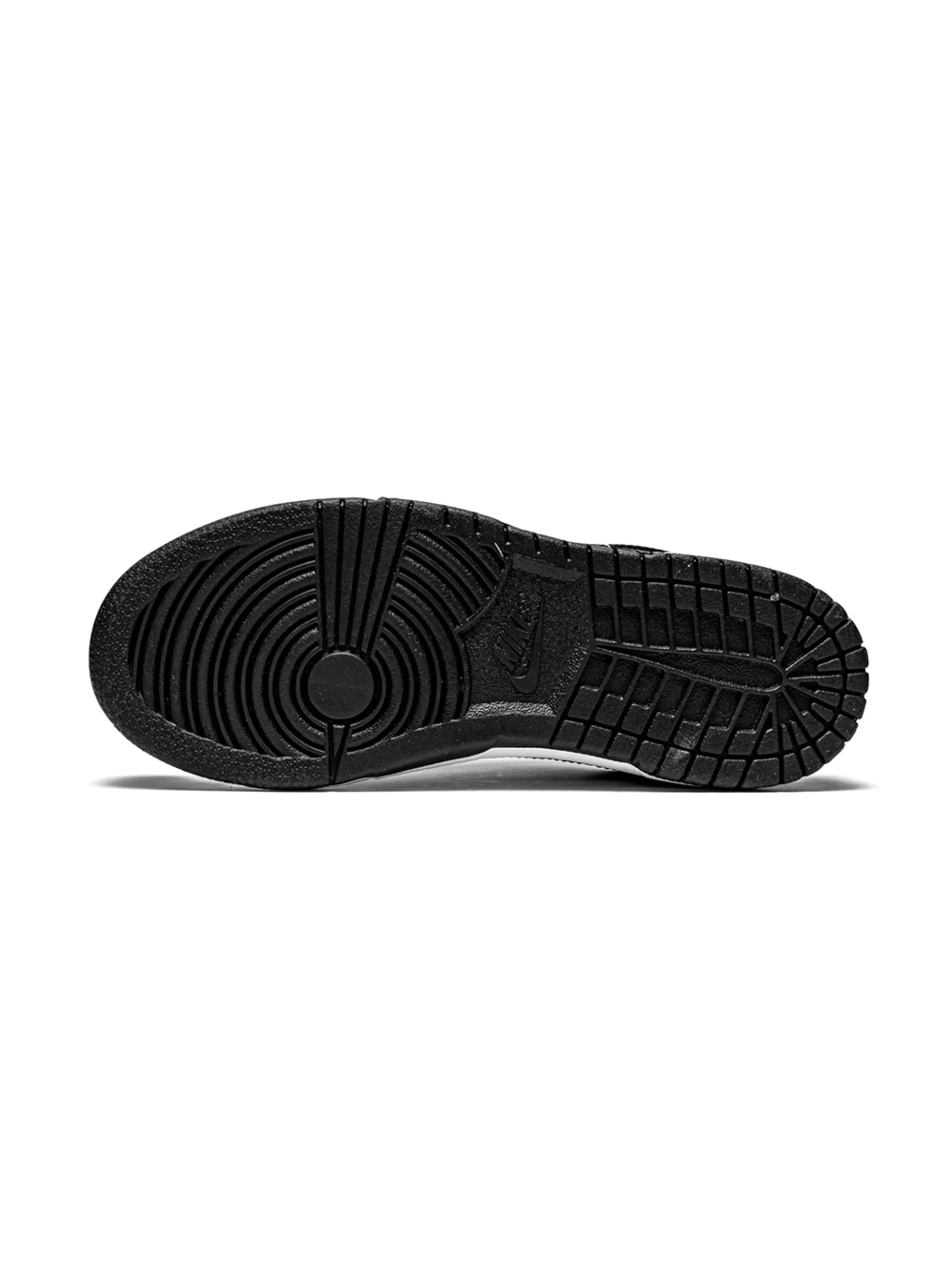 Кроссовки Dunk Low Black/White Nike Kids, белый — фото 4